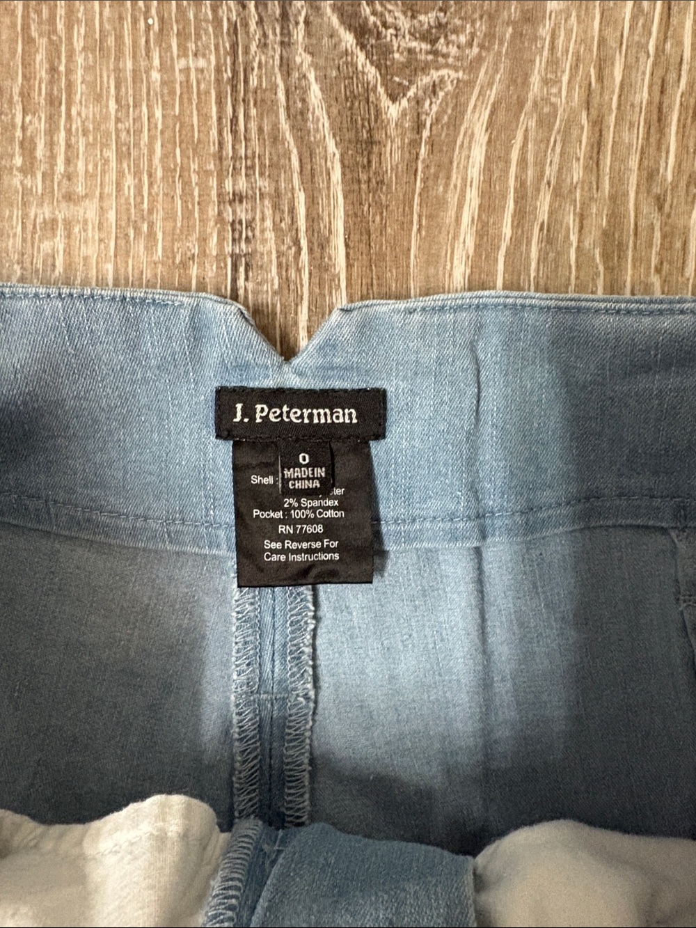 J. Peterman Light Blue Relaxed Wide-Leg Jeans - Picture 2 of 4